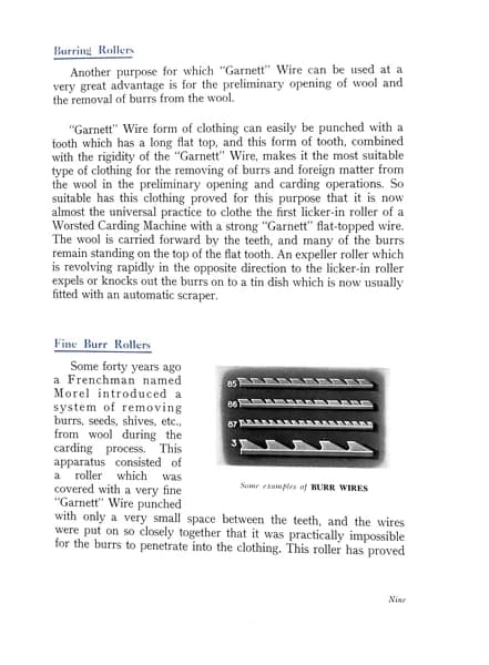 Garnett Wire – Its Uses and Application, Page 9