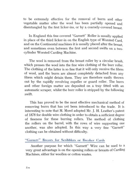 Garnett Wire – Its Uses and Application, Page 10