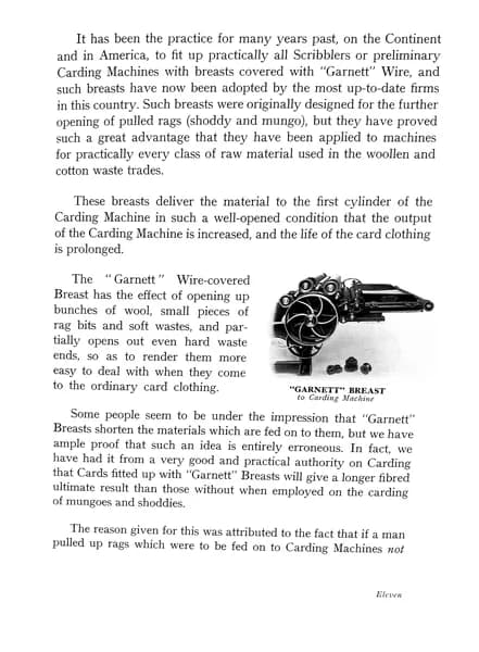 Garnett Wire – Its Uses and Application, Page 11