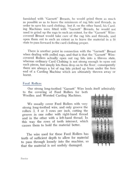 Garnett Wire – Its Uses and Application, Page 12