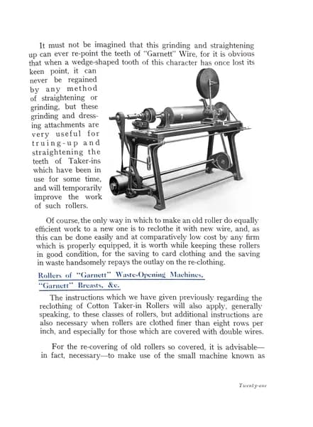 Garnett Wire – Its Uses and Application, Page 21