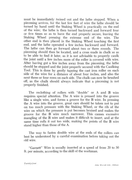 Garnett Wire – Its Uses and Application, Page 24