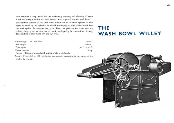 Garnett – opening cleaning and carding machinery, Page 25
