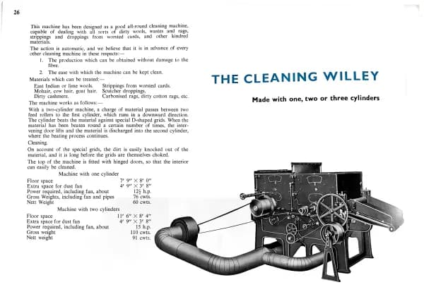 Garnett – opening cleaning and carding machinery, Page 26